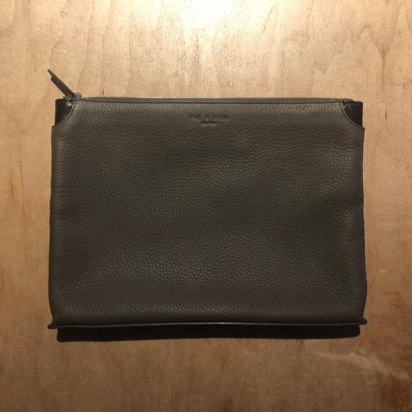 Rag & Bone Pebbled Leather Pouch - Picture 1 of 5